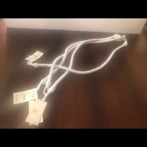 - White Curtain Tie Backs. (4 new)